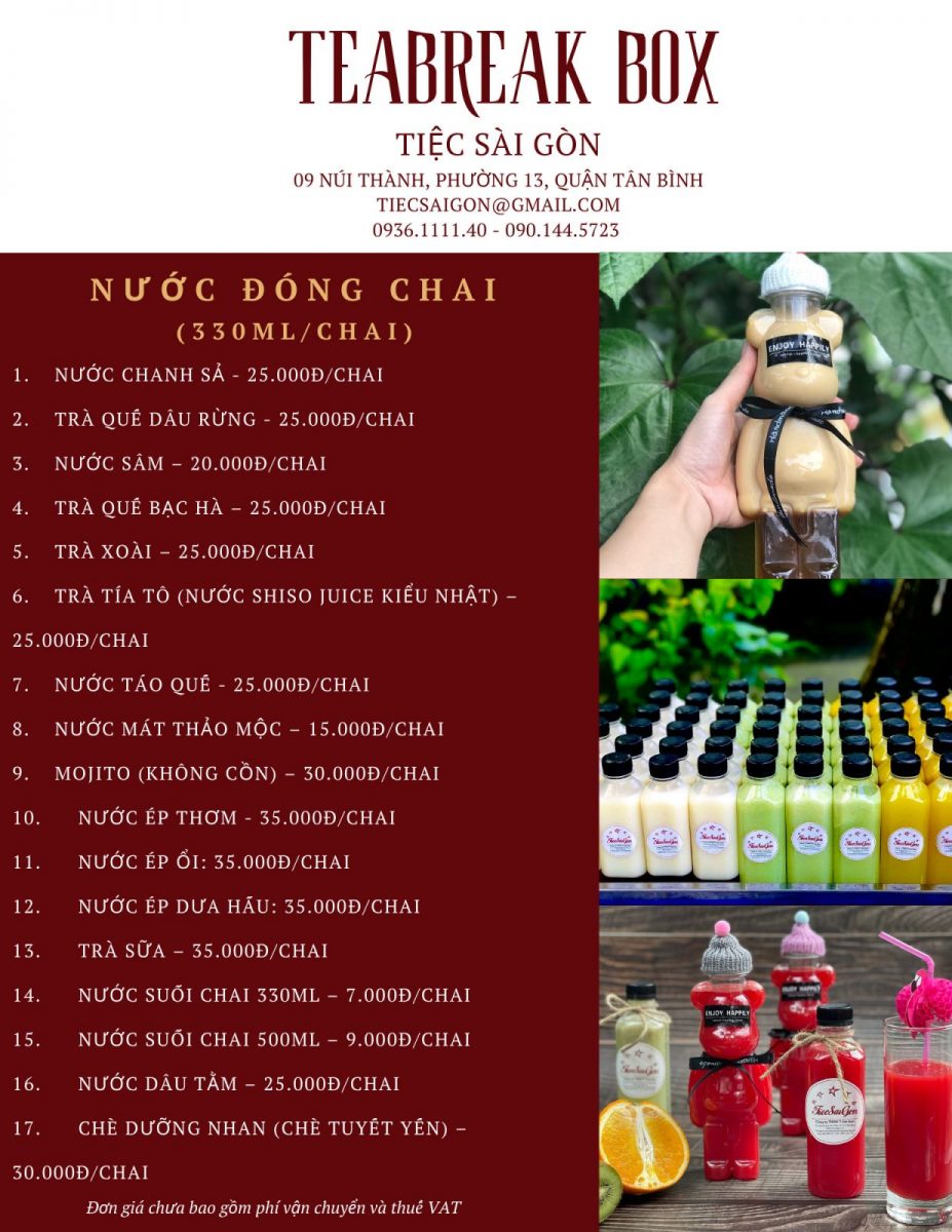 Đặt Tiệc Teabreak Box đẳng Cấp - Giá Yêu 2026