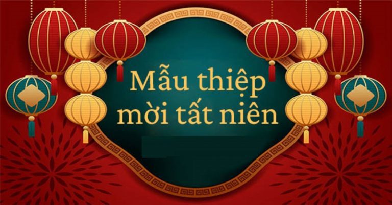 Mẫu thiệp mời tất niên